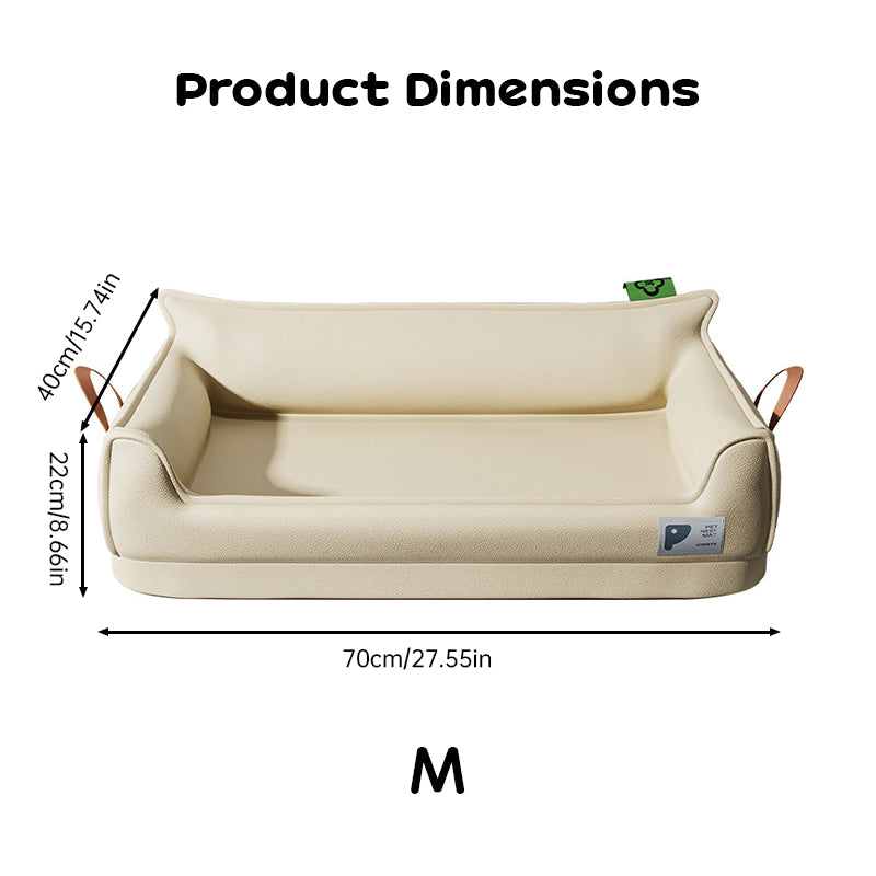 Durable all-weather dog house built for medium and large dogs. Chew-resistant, portable, and washable—ideal for indoor and outdoor comfort year-round.