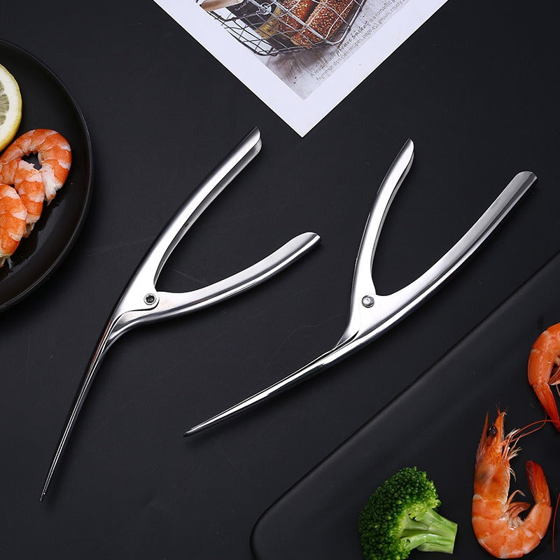 Zarusky Stainless Steel Shrimp Peeler - Easy Deveining Kitchen Tool