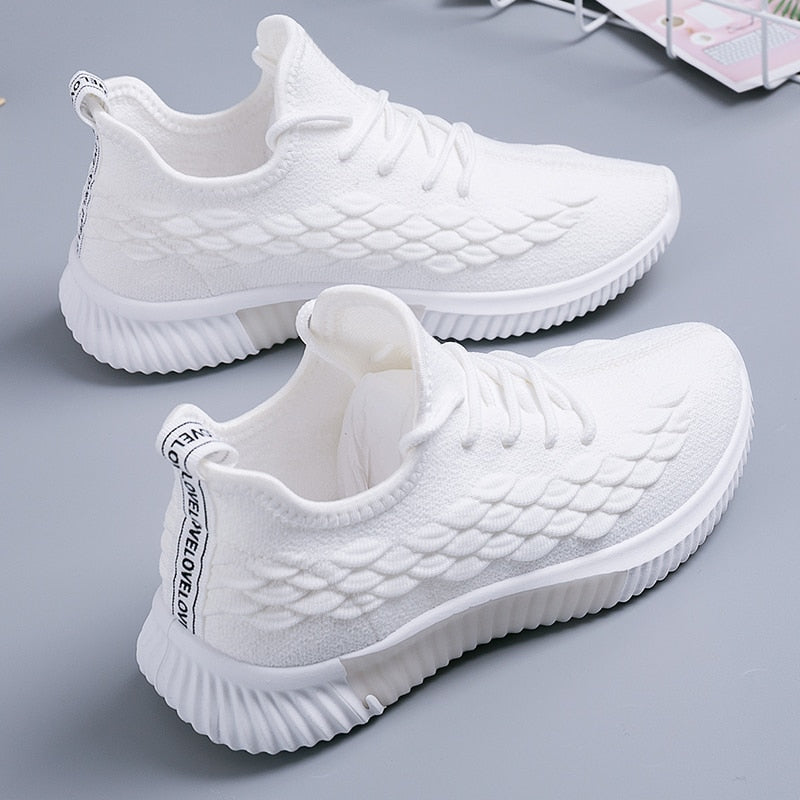 Women Sneakers Running Shoes - Casual Flats Vulcanized Walking Shoes Plus Size