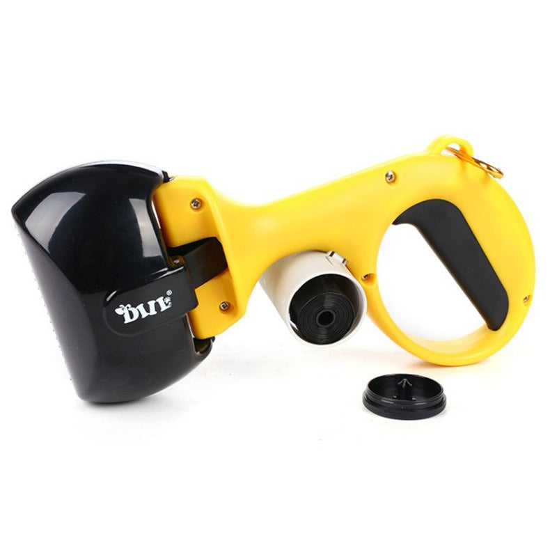 2-in-1 Portable Pet Poop Picker - Dog & Cat Waste Scoop with Bag Dispenser for Easy Cleanup