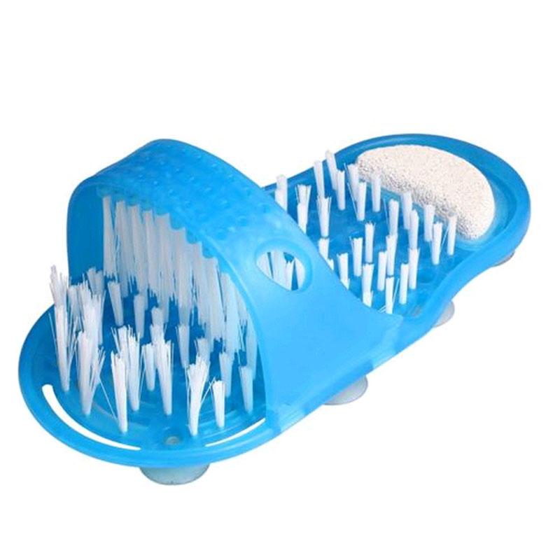 Zarusky Easy Feet Foot Scrubber - Bathroom Slipper Massager with Pumice Stone for Spa Shower