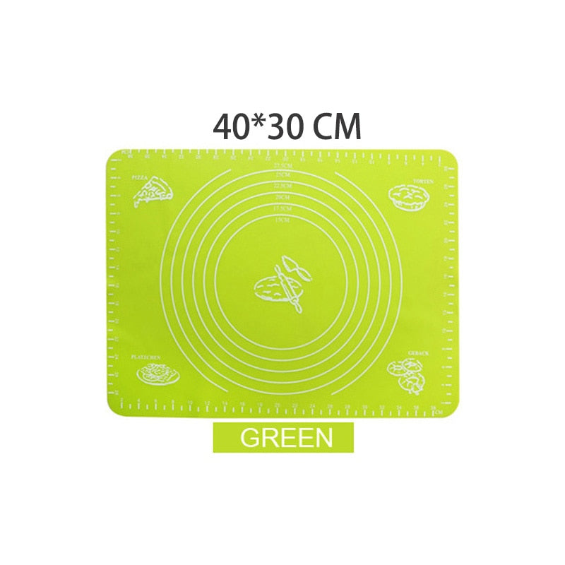 Extra-large silicone baking mat with non-stick surface. Ideal for rolling dough, pizza, macarons, and pastries—reusable, flexible, and easy to clean.