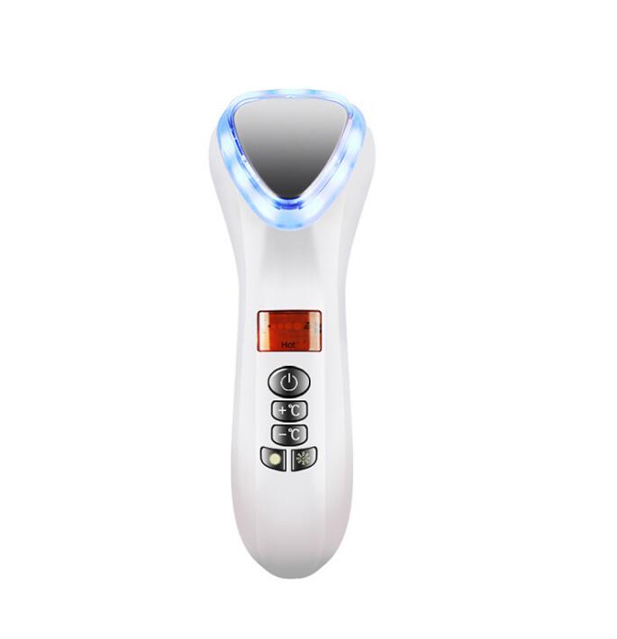 Ultrasonic Hot Cold LED Facial Hammer - Professional Face & Body Massager