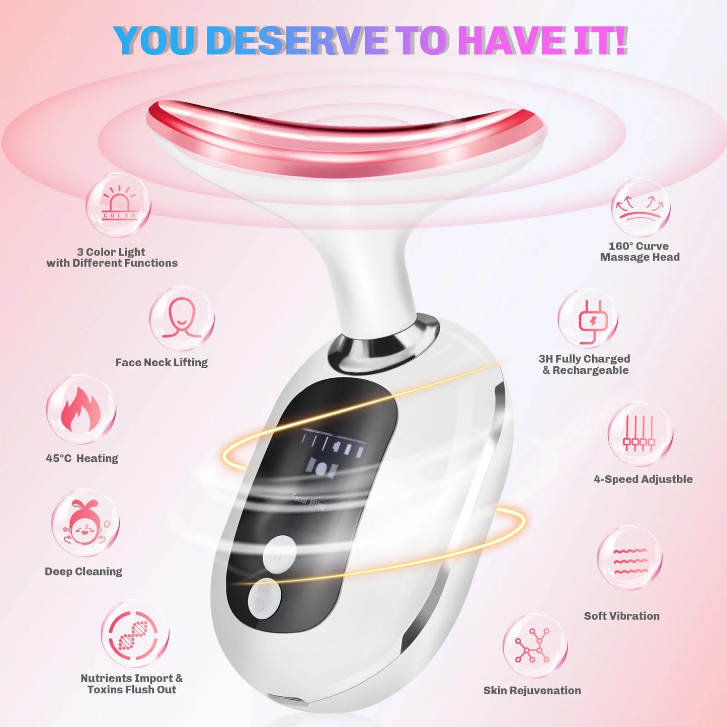 Zarusky™ EMS Neck & Face Lifter | Advanced Skin Tightening & Wrinkle Removal