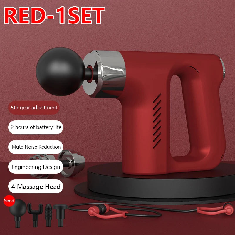 Zarusky High Frequency Massage Gun – Deep Tissue Muscle Relaxation Fascia Gun