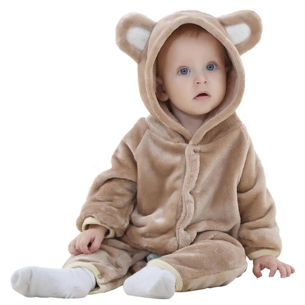Baby Animal Romper Jumpsuit | Toddler Cartoon One-Piece Pajamas | Soft Infant Romper Sleepwear | Cute & Comfortable Kids Clothing
