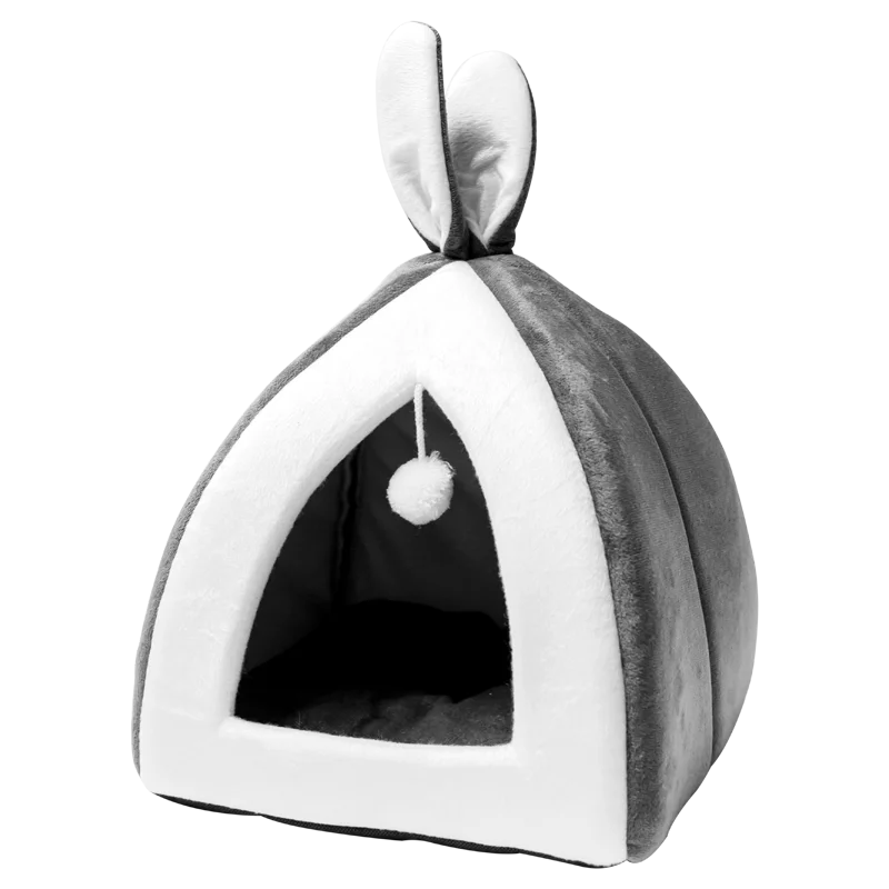 Cozy Pet Cat House Bed - Warm Collapsible Cave for Cats & Small Dogs | Indoor Kitten Sleeping Mat