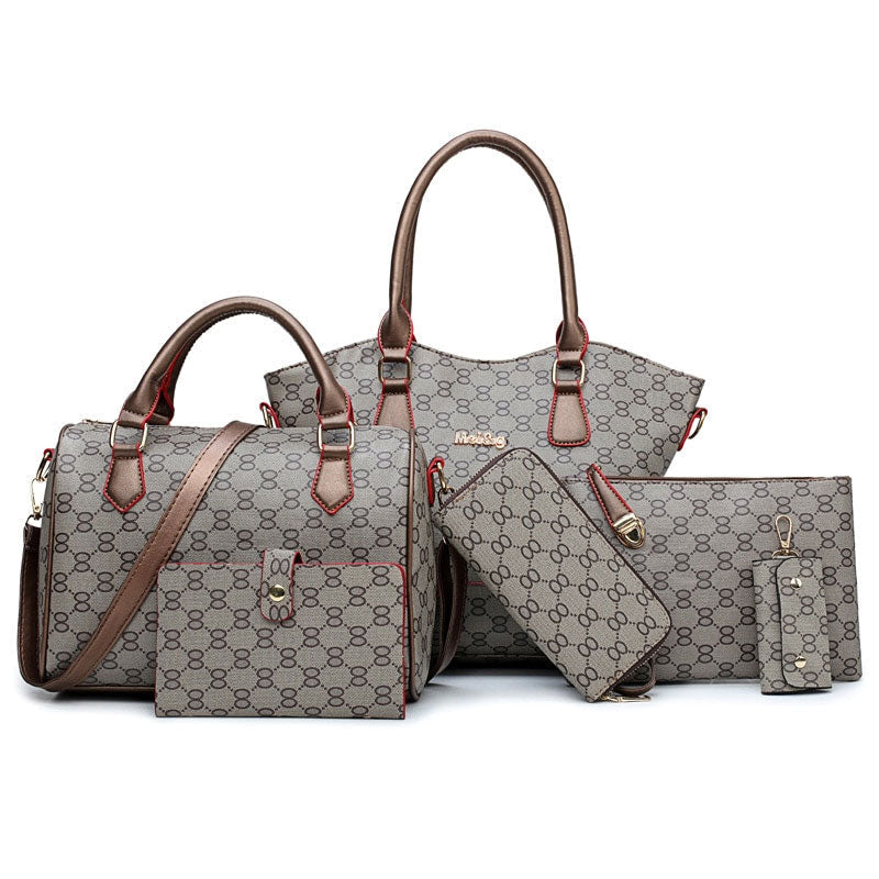 Zarusky Large Capacity PU Leather Handbag Set – 3-Piece Messenger Bag