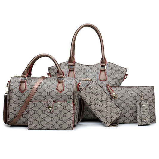 Zarusky Large Capacity PU Leather Handbag Set – 3-Piece Messenger Bag