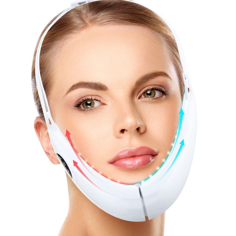 Microcurrent V-Face Lifting & Tightening Device – LED Color Light Facial Slimming Tool