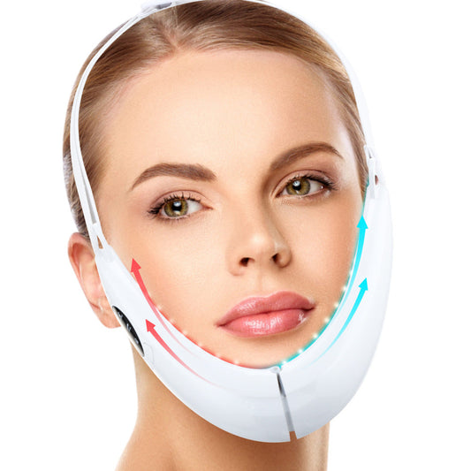 Microcurrent V-Face Lifting & Tightening Device – LED Color Light Facial Slimming Tool