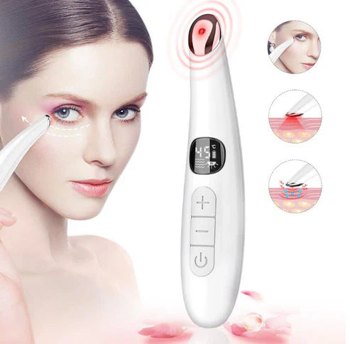 Zarusky Mini Electric Eye Massager: Vibration Pen for Dark Circles & Anti-Aging