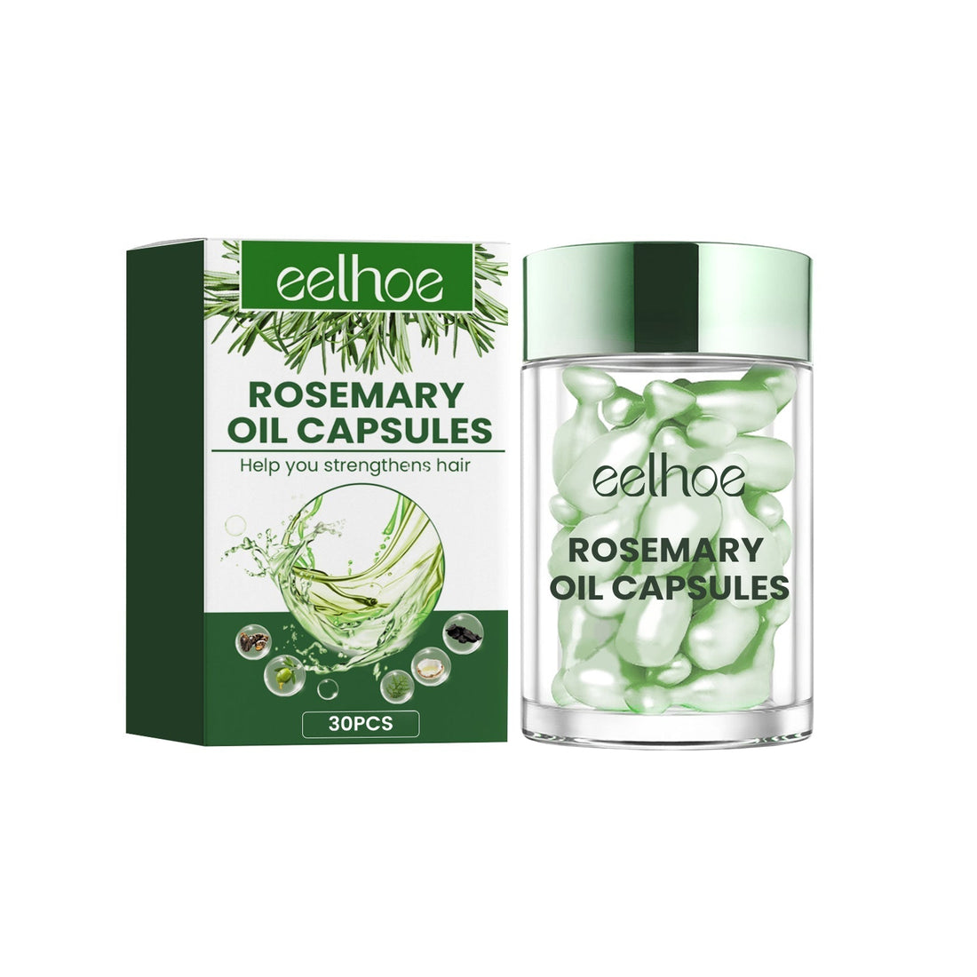 Zarusky Rosemary Oil Capsules – Strengthen Hair Roots & Stop Hair Loss