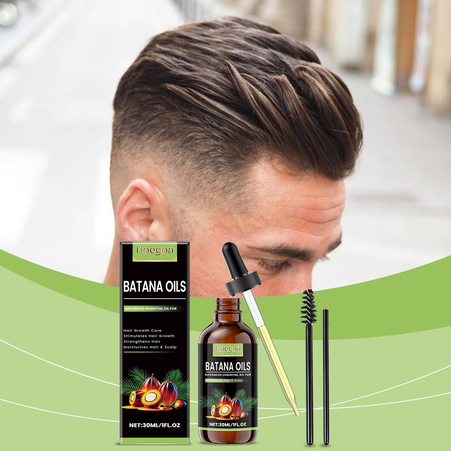 Zarusky Batana Hair Growth Oil – Nourishes Hair, Brows & Lashes | USA 2-6 Days
