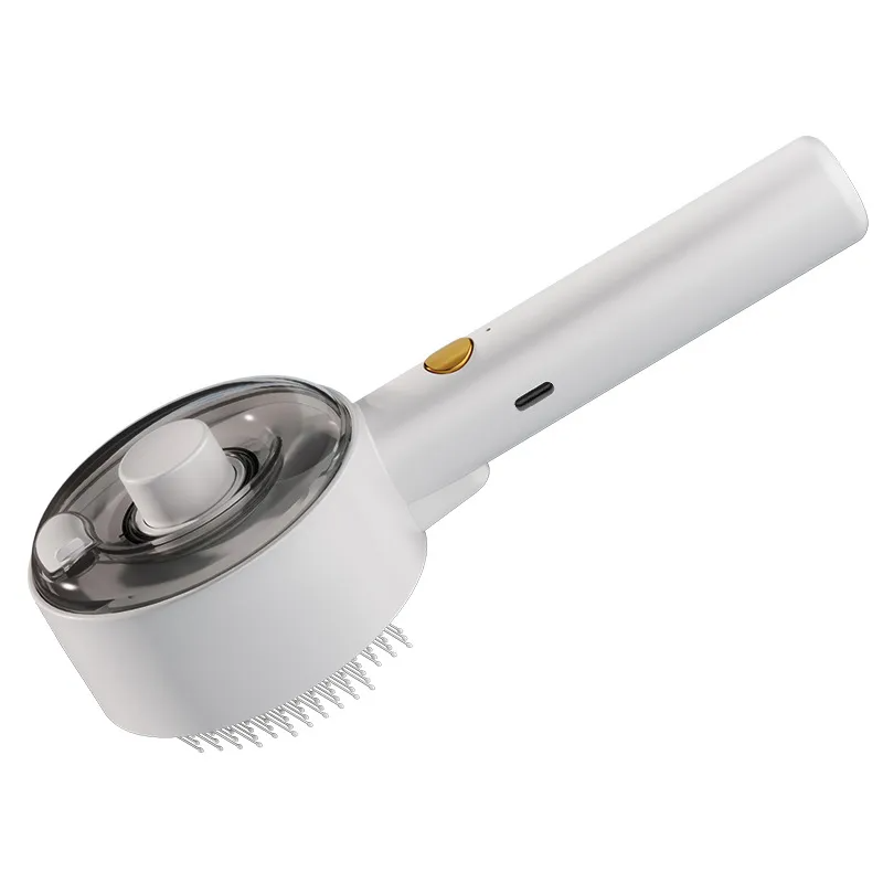 Self-Cleaning Pet Hair Remover Steam Brush – Dog & Cat Grooming Brush for Shedding, Massage & Fur Removal