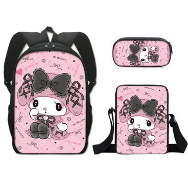 New Cartoon School Bag for Girls | High-Quality Printed Kids Backpack with Pencil Case | Custom Bookbag, Cute & Durable School Bags for Children