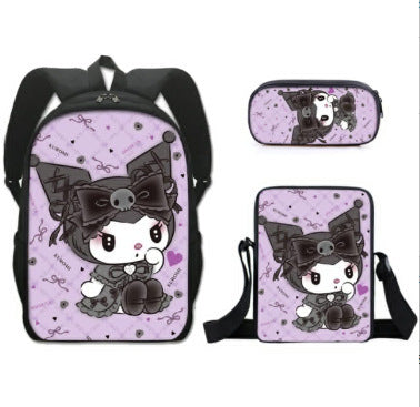 New Cartoon School Bag for Girls | High-Quality Printed Kids Backpack with Pencil Case | Custom Bookbag, Cute & Durable School Bags for Children