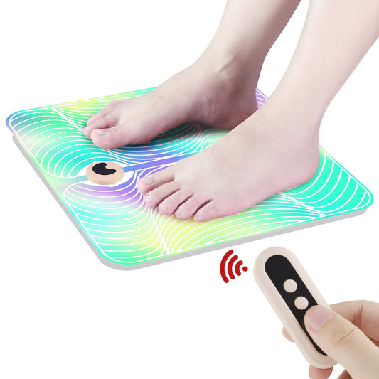 EMS Foot Massager Pad – Rechargeable Pulse Acupoint Foot Massage Mat for Pain Relief & Blood Circulation