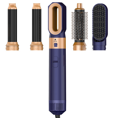 All-in-one 5-in-1 hair styler with hot air brush and blow dryer. Dry, curl, straighten, and volumize effortlessly for salon-style results at home.