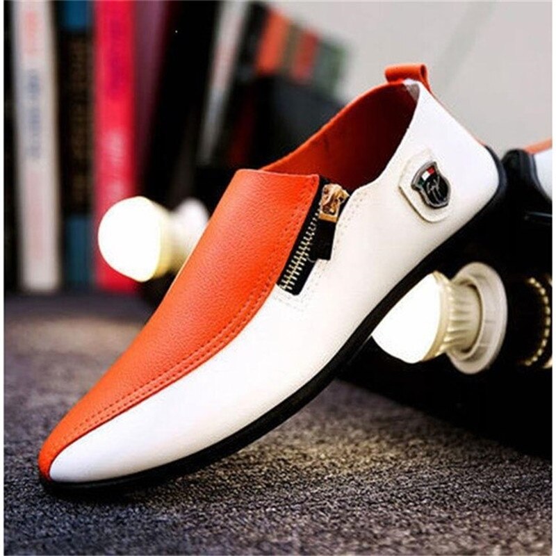 Mocassins en cuir pour hommes – Chaussures de conduite souples à enfiler | Ballerines décontractées pour hommes et femmes