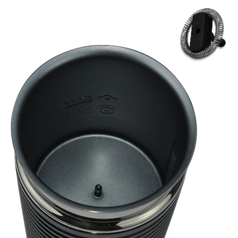 Create rich hot or cold milk foam at home with this automatic electric milk frother. Perfect for cappuccino, latte, and everyday coffee drinks.