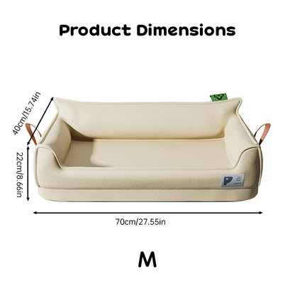 Durable all-weather dog house built for medium and large dogs. Chew-resistant, portable, and washable—ideal for indoor and outdoor comfort year-round.