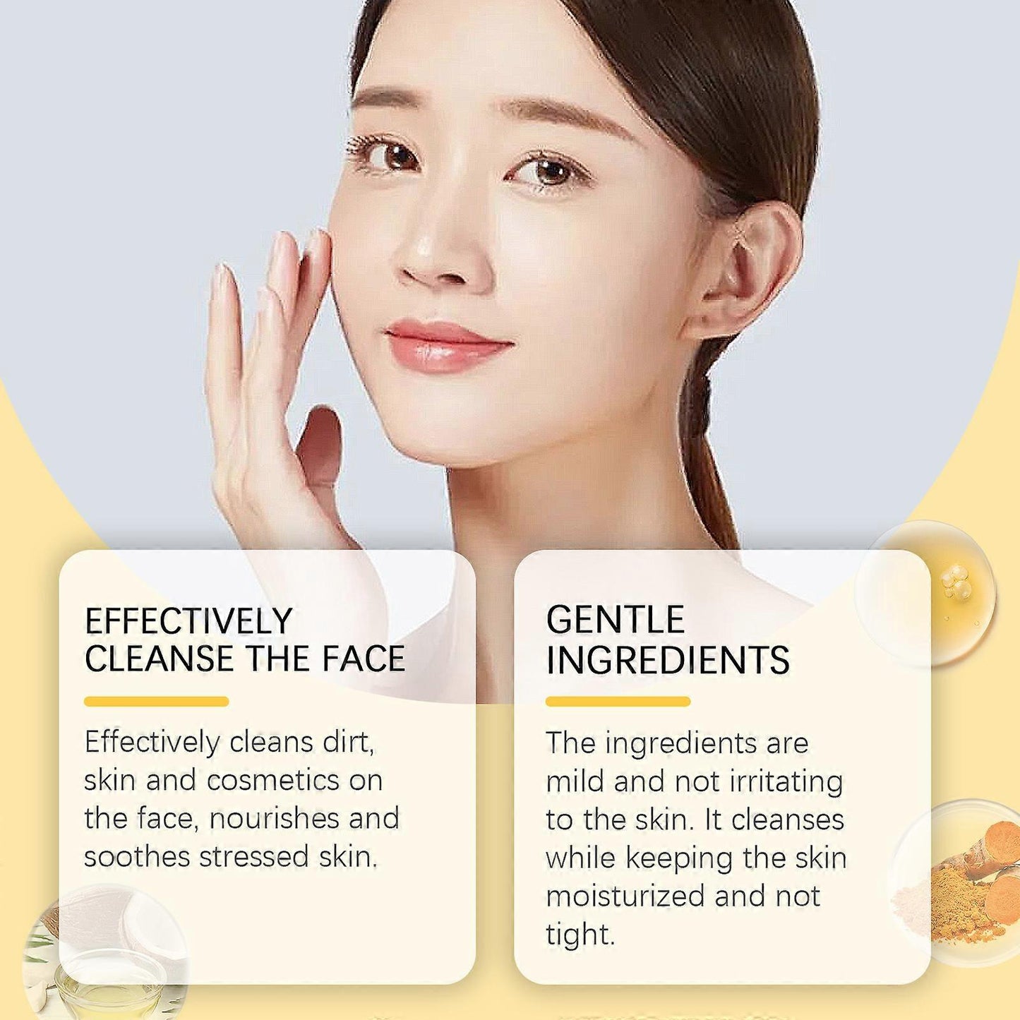 Turmeric Cleansing Mousse - Gentle Pore Care Foam Cleanser for Radiant Skin