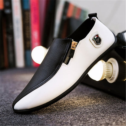 Mocassins en cuir pour hommes – Chaussures de conduite souples à enfiler | Ballerines décontractées pour hommes et femmes