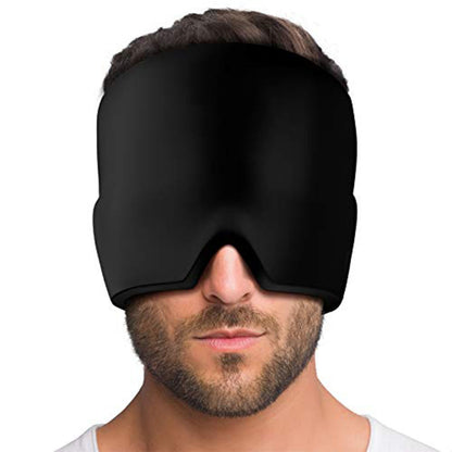 Migraine Relief Hat Ice Pack - Headache Relief Gel Eye Mask Cold Therapy