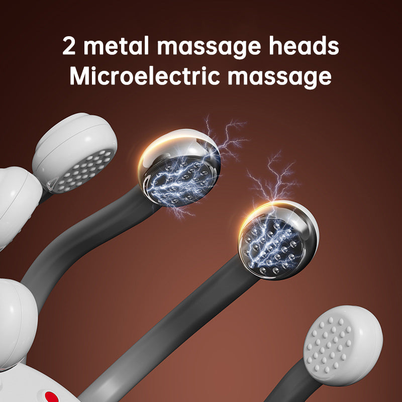 Electric octopus head massager with gentle vibration to relax the scalp, reduce stress, and support deeper sleep. Lightweight, soothing, and easy to use.