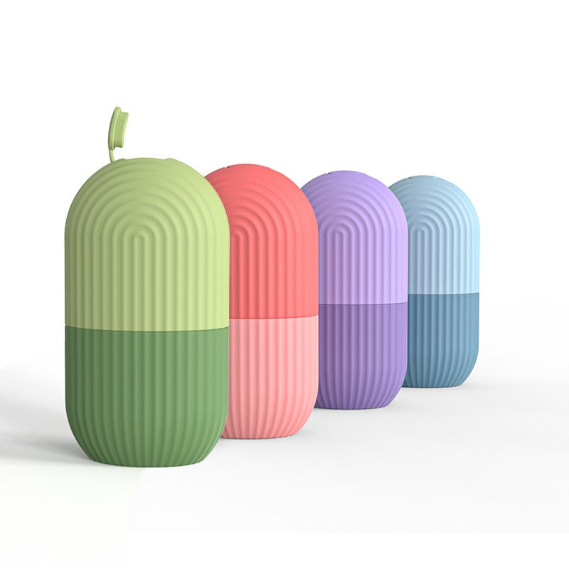 Zarusky™ Silicone Diamond Ice Face Roller – Cooling Glow Facial Massager for Puffiness, Lifting & V-Line Sculpting