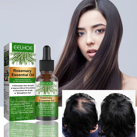 Zarusky Rosemary Hair Essential Oil - Gentle Scalp Care for Soft Shiny Natural Hair