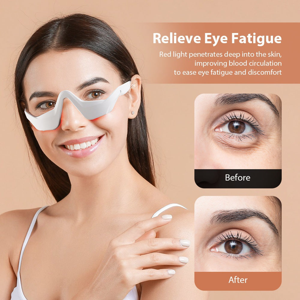 Microcurrent Eye Massager - EMS Red Light Therapy for Dark Circles & Puffiness | Zarusky"