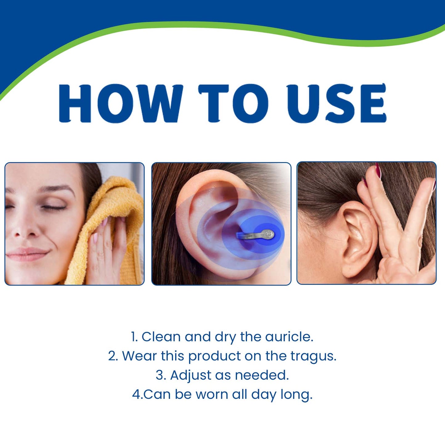 Zarusky™ Auri-Calm Ear Comfort Clips – Soothing Noise Relaxation & Daily Ear Massage Device