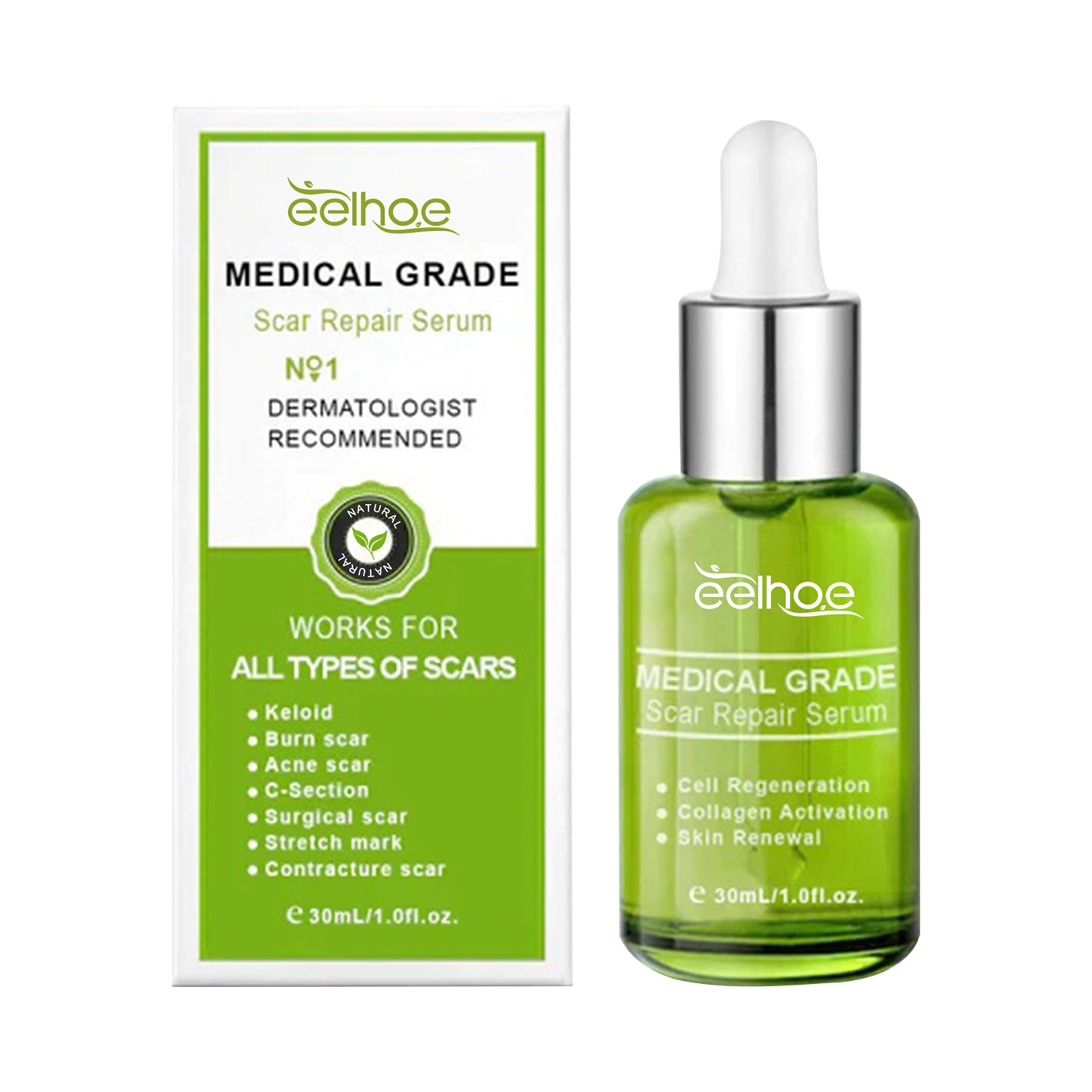 Zarusky Scar Repair Serum - Reduces Acne Marks, Pregnancy & Surgery Scars