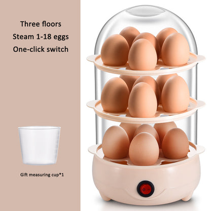 Zarusky Mini Egg Cooker - Anti-Dry Burn Steamed Egg Breakfast Machine
