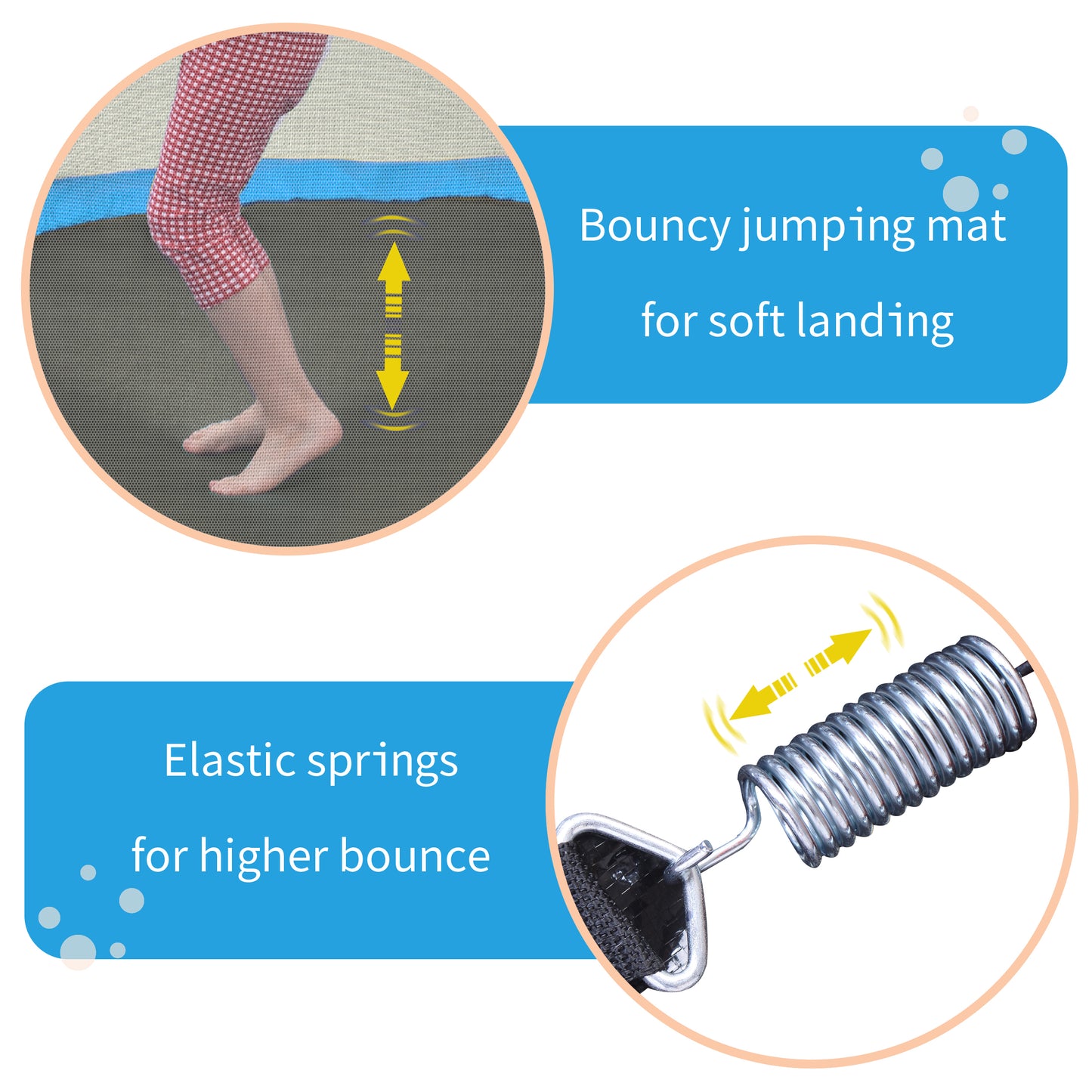 55” Toddler Trampoline with Safety Enclosure Net & Balls | Indoor & Outdoor Mini Trampoline for Kids | Safe, Sturdy Active Play for Toddlers