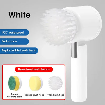 Electric Spin Scrubber - 5-in-1 Power Cleaning Brush for Bathroom & Home | Zarusky