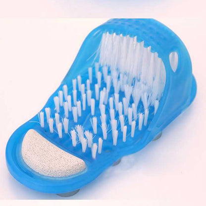 Zarusky Easy Feet Foot Scrubber - Bathroom Slipper Massager with Pumice Stone for Spa Shower