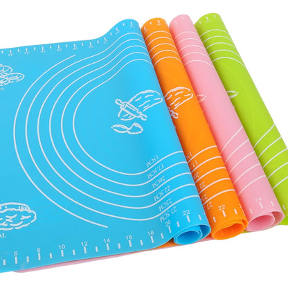 Extra-large silicone baking mat with non-stick surface. Ideal for rolling dough, pizza, macarons, and pastries—reusable, flexible, and easy to clean.