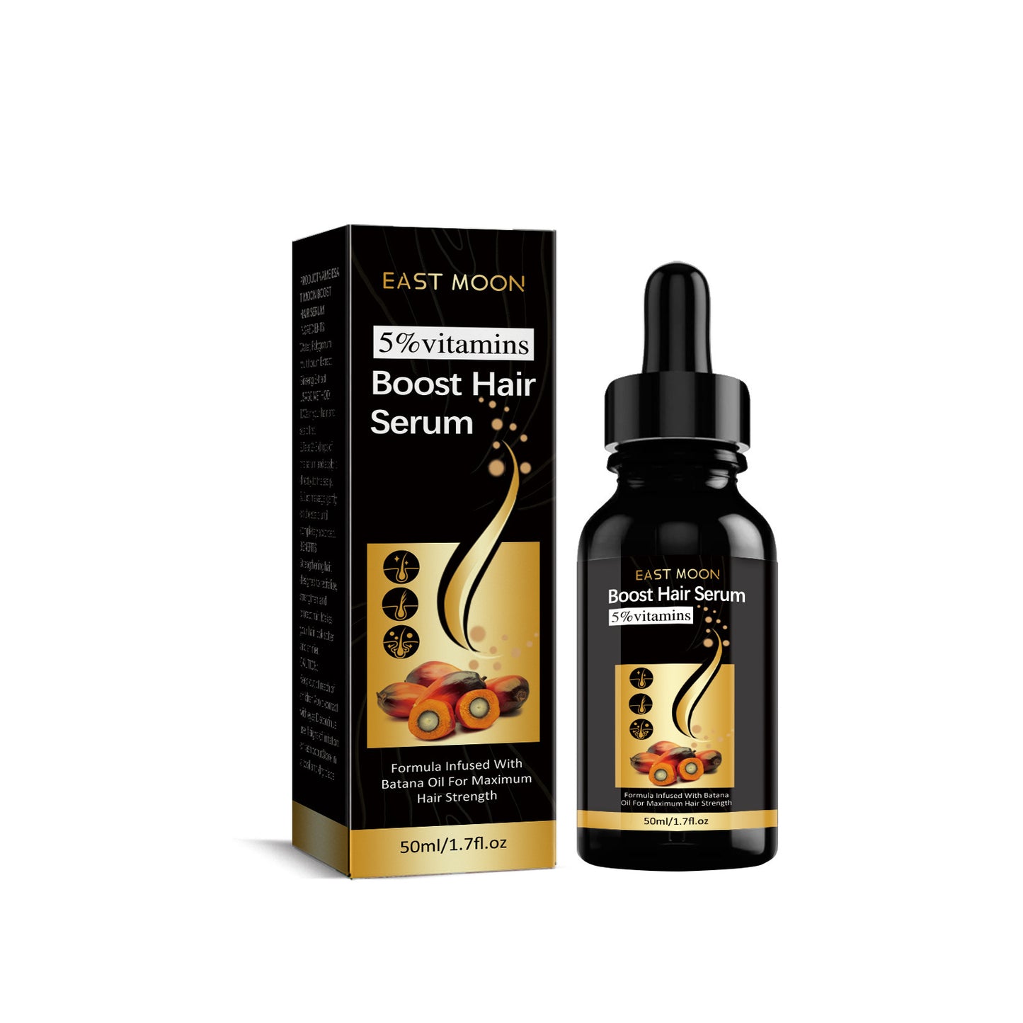 Sérum Capillaire Boost - Prévient la Chute de Cheveux Renforce, Épaissit & Nourrit les Racines