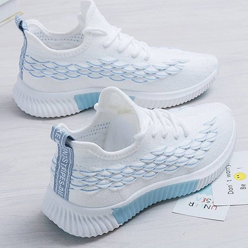 Women Sneakers Running Shoes - Casual Flats Vulcanized Walking Shoes Plus Size