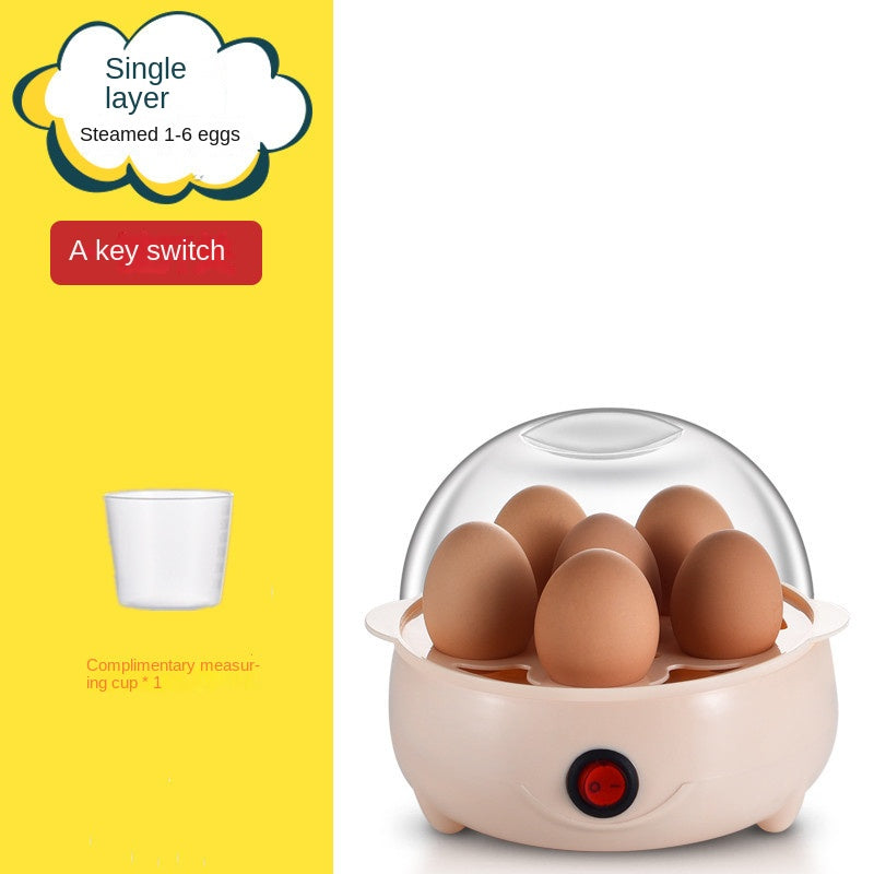 Zarusky Mini Egg Cooker - Anti-Dry Burn Steamed Egg Breakfast Machine