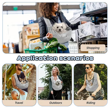 Portable Pet Carrier Bag for Small Dogs & Cats up to 7.5kg - Lightweight Shoulder Bag for Travel, Hiking, and Outdoor Use