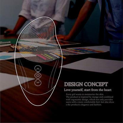 Ultrasonic Electric Facial Cleansing Brush – Heated Sonic Silicone Face Cleanser for Deep Pore Cleaning