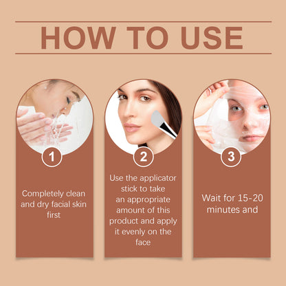 "Masque Peel-Off au Collagène - Masque Visage Hydratant Anti-Rides pour Ridules | Zarusky"