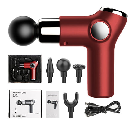 Zarusky Mini Pistolet de Massage – Masseur de Poche 32 Vitesses pour Soulagement Musculaire Profond