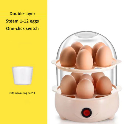 Zarusky Mini Egg Cooker - Anti-Dry Burn Steamed Egg Breakfast Machine