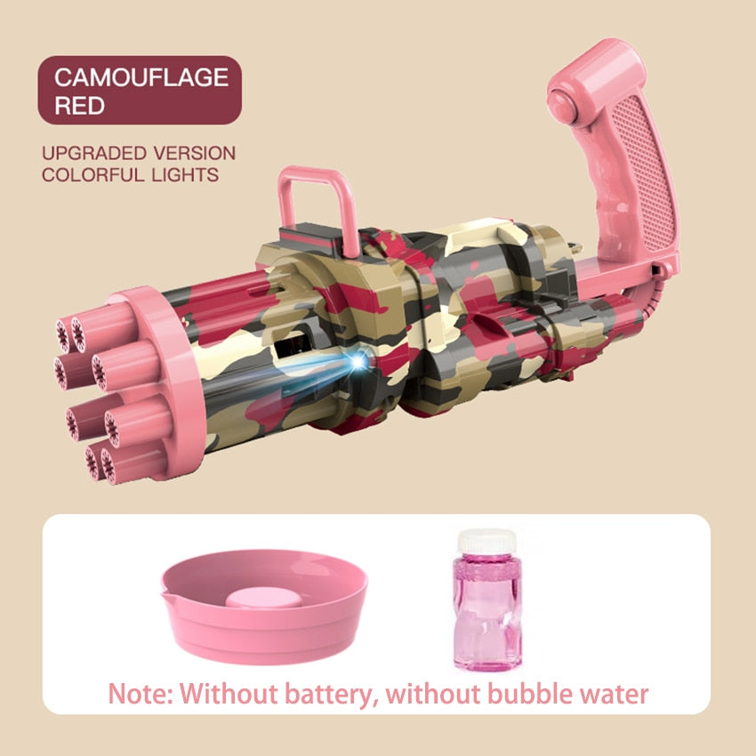 Magic Dolphin Gatling Bubble Gun | Automatic Electric Bubble Machine Blower | Outdoor Soap Bubble Toy for Kids & Children