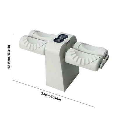 Make perfect dumplings at home with this fully automatic electric dumpling maker. Double-head design for fast, uniform pierogi and dumplings with minimal effort.